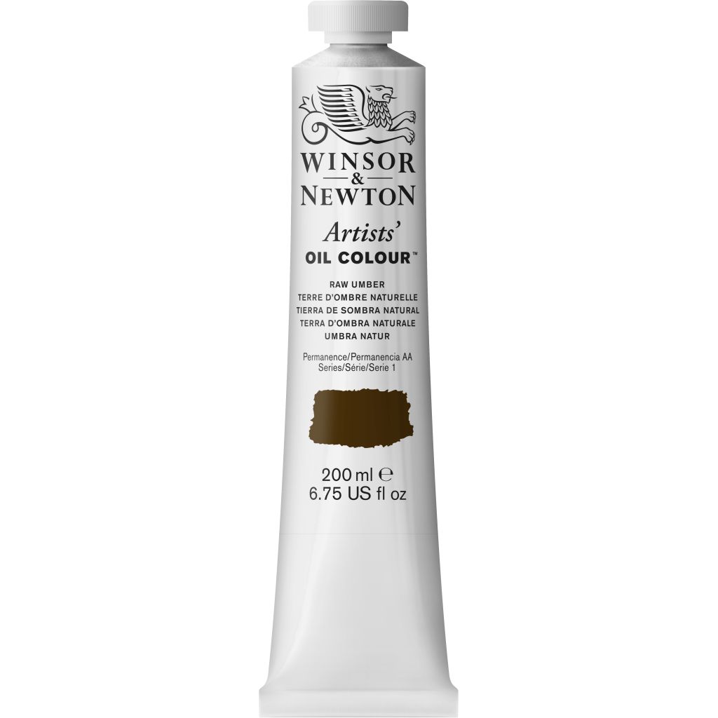 Winsor & Newton Artists' Oil Colour - Tube of 200 ML - Raw Umber (554)