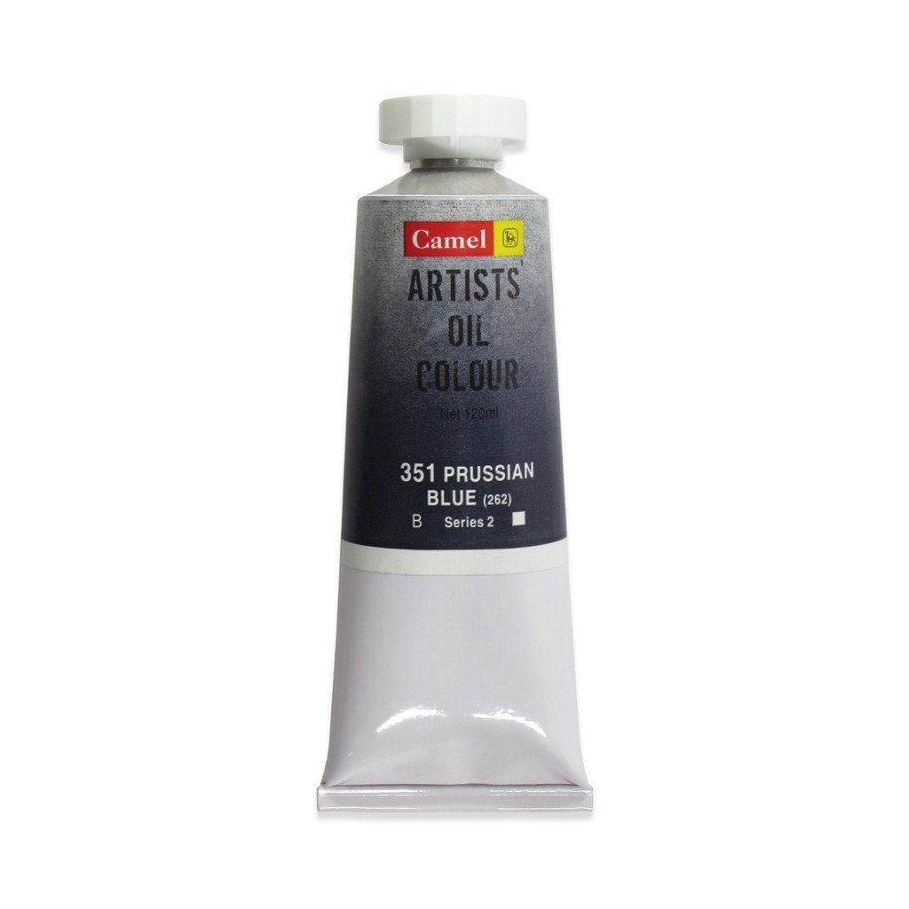 Camel Artists' Oil Colour - Prussian Blue (351) - Tube of 120 ML