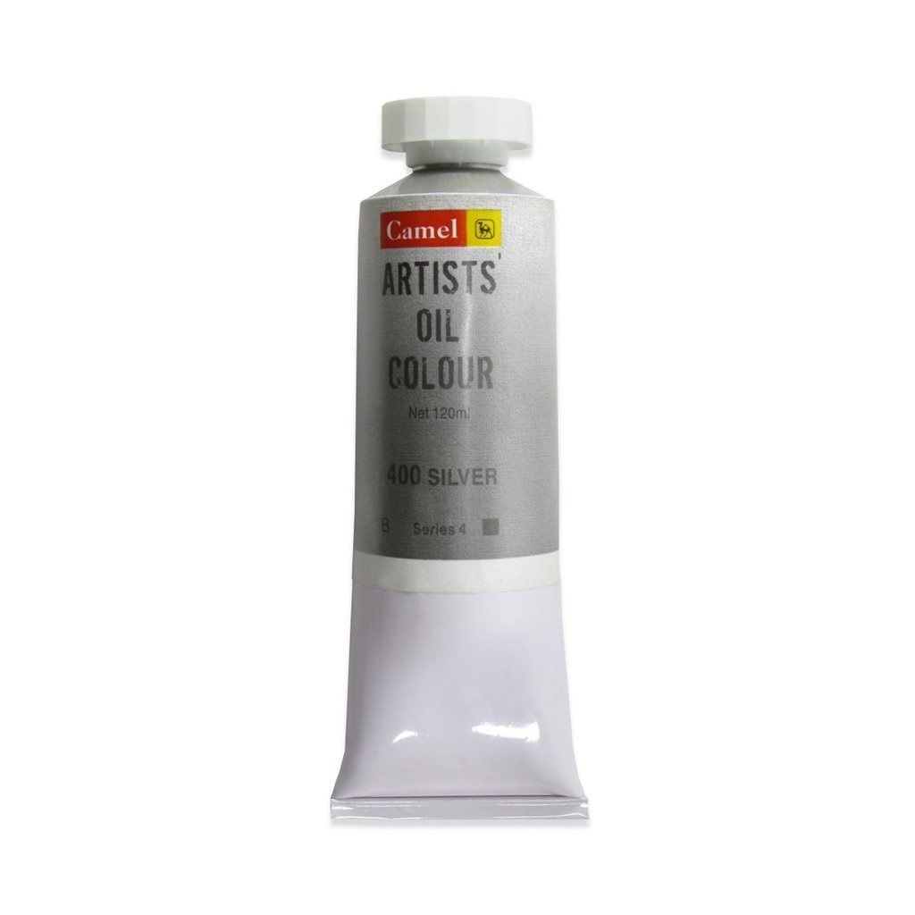 Camel Artists' Oil Colour - Silver (400) - Tube of 120 ML