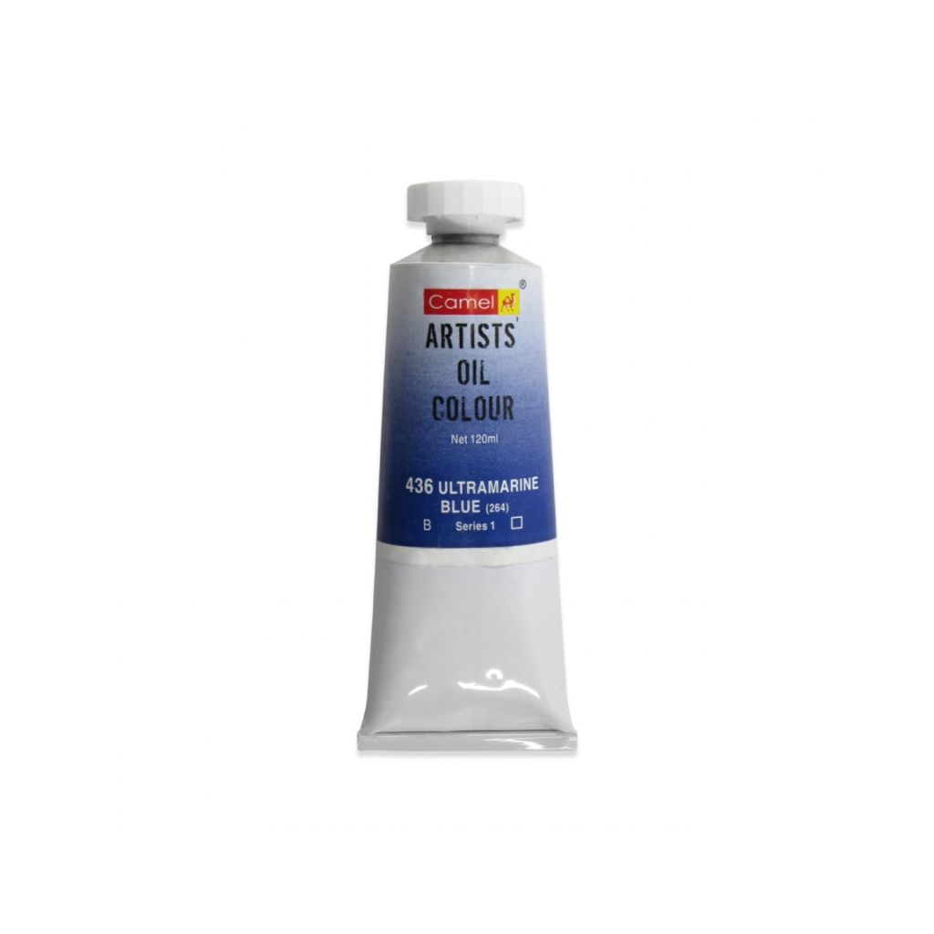 Camel Artists' Oil Colour - Ultramarine Blue (436) - Tube of 120 ML