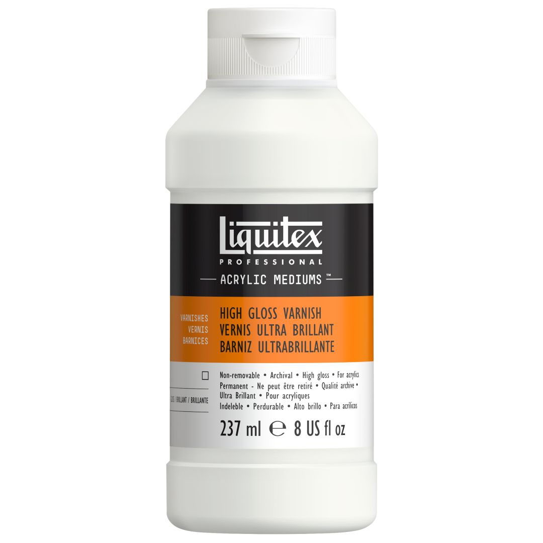 Liquitex Varnish - Professional High Gloss Varnish - Bottle of 237 ML