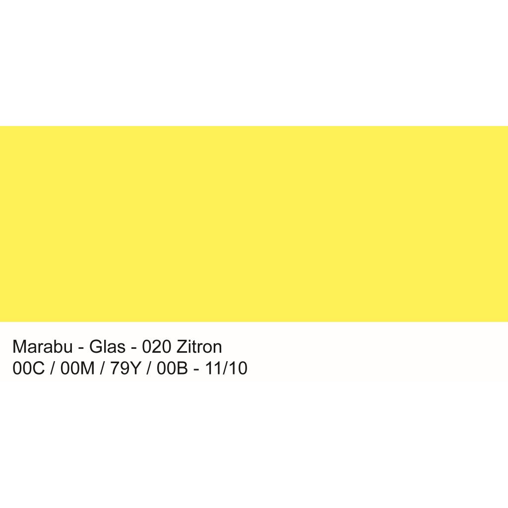 Marabu Glas - Water-based Glass Paint - Bottle of 15 ML - Lemon (020)