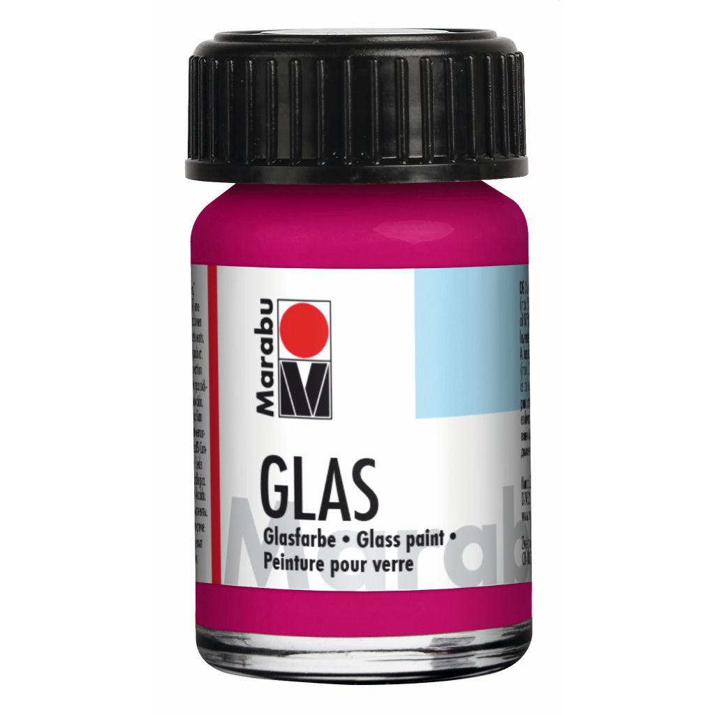 Marabu Glas - Water-based Glass Paint - Bottle of 15 ML - Raspberry (131)