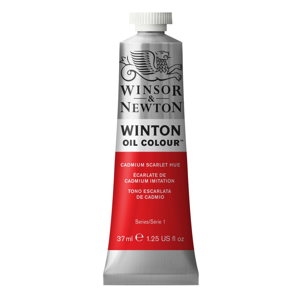 Winsor & Newton Winton Oil Colour - Tube of 37 ML - Cadmium Scarlet Hue (107)