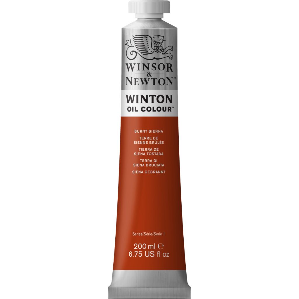 Winsor & Newton Winton Oil Colour - Tube of 200 ML - Burnt Sienna (074)