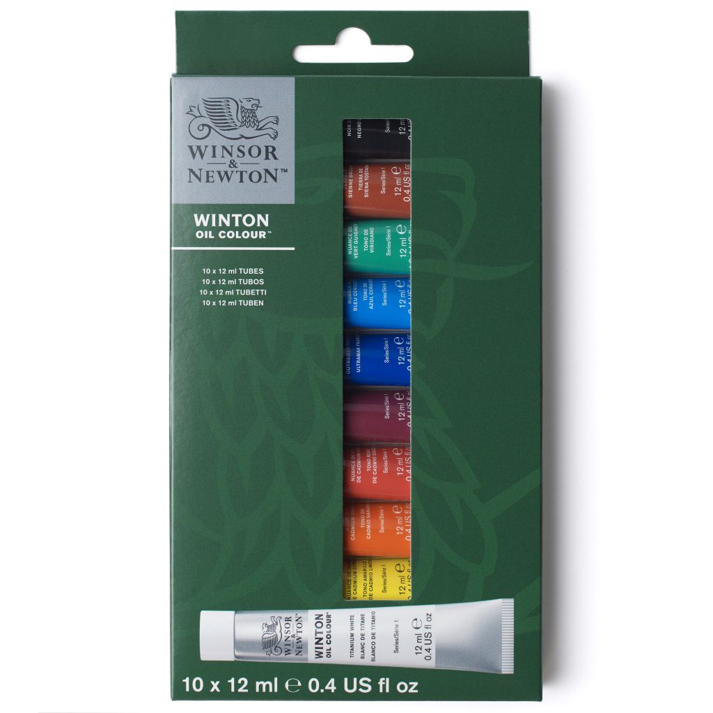 Winsor & Newton Winton Oil Colour - Access Set - 10 Tubes of 12 ML