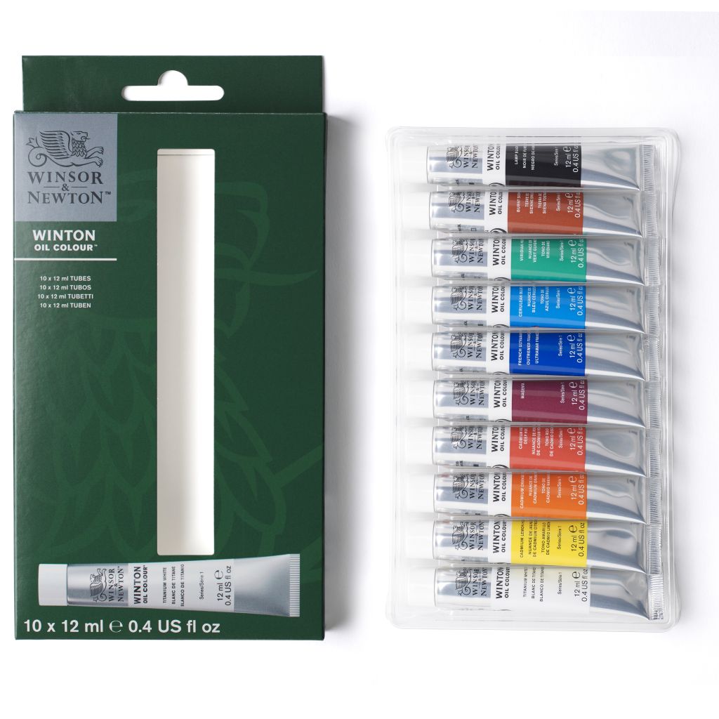 Winsor & Newton Winton Oil Colour - Access Set - 10 Tubes of 12 ML