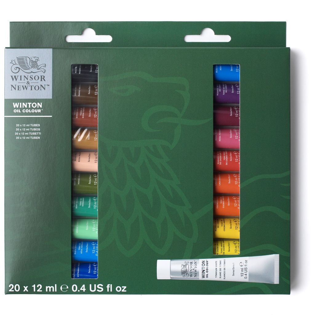 Winsor & Newton Winton Oil Colour - Access Set - 20 Tubes of 12 ML