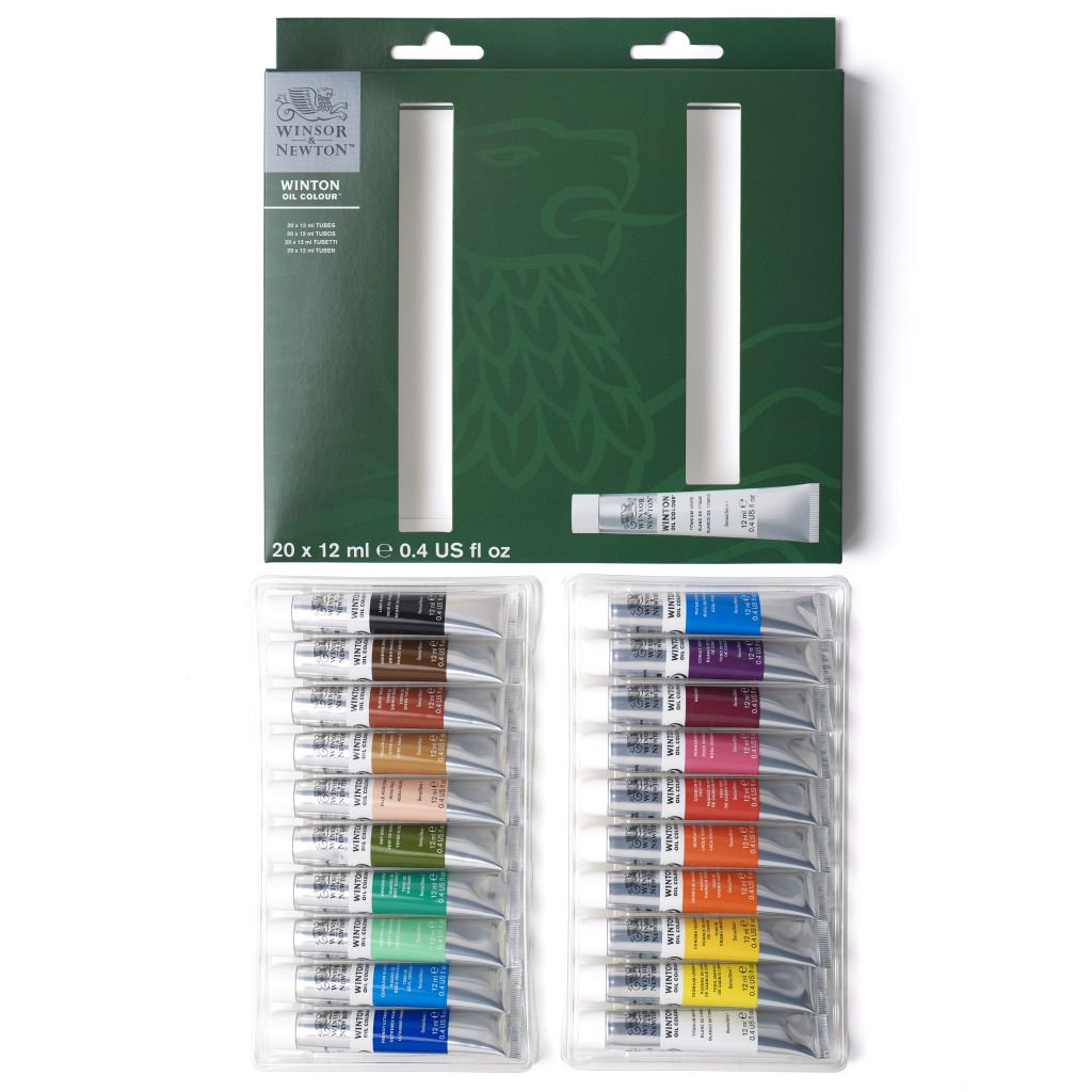 Winsor & Newton Winton Oil Colour - Access Set - 20 Tubes of 12 ML