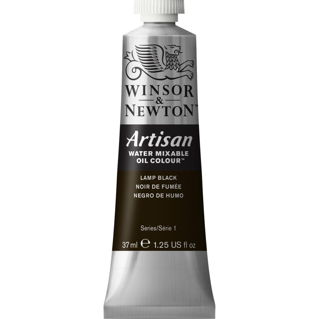 Winsor & Newton Artisan Water Mixable Oil - Tube of 37 ML - Lamp Black (337)