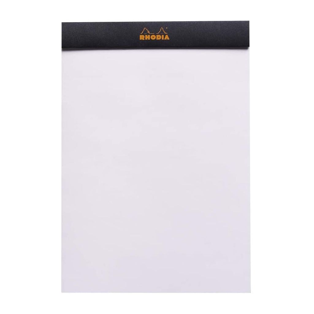 Rhodia - Basics Black No. 16 - Stapled - Blank Notepad - A5 (148 mm x 210 mm or 5.8