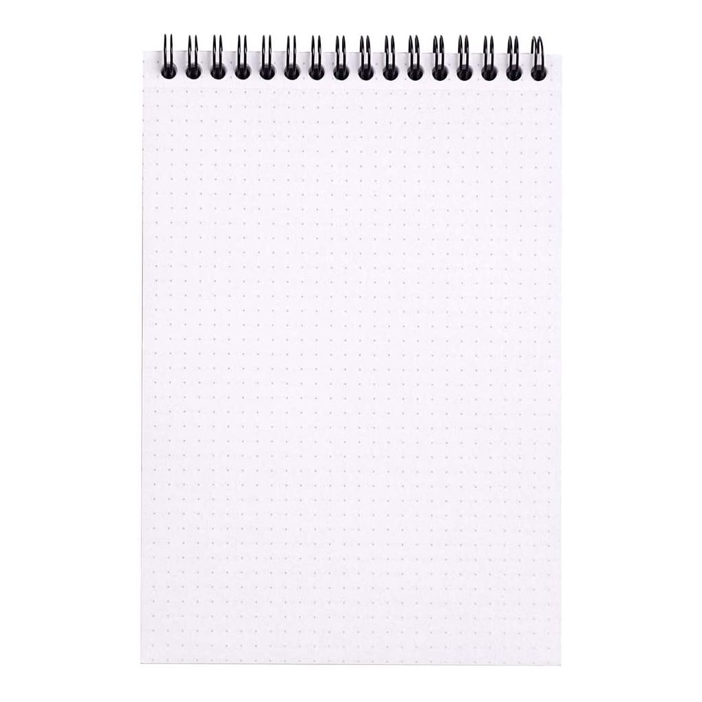 Rhodia - Classic Black - Wirebound - Dot Grid Notepad - A5 (148 mm x 210 mm or 5.8