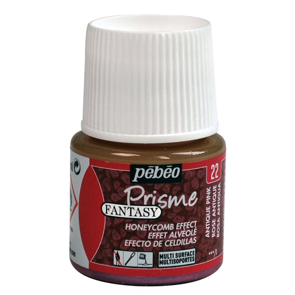 Pebeo Fantasy Prisme Paint - 45 ML Bottle - Antique Pink (22)