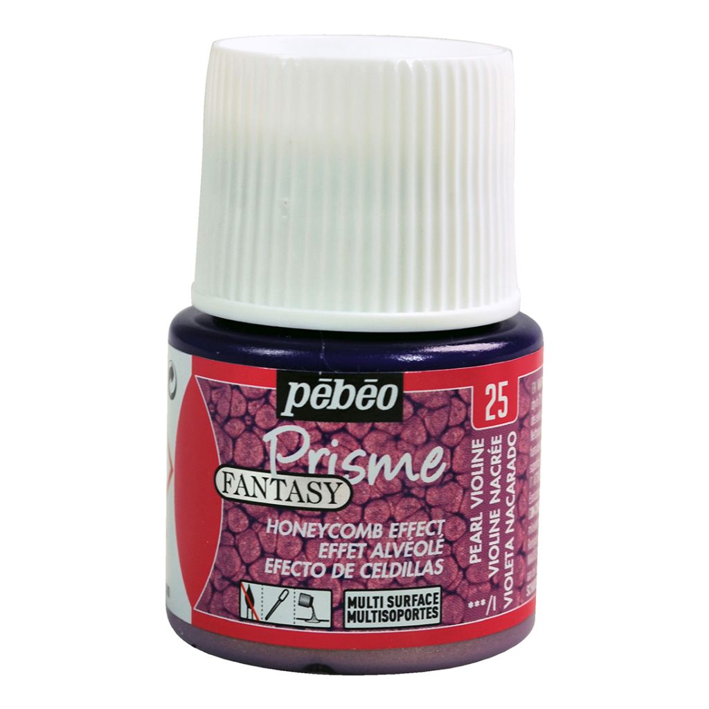 Pebeo Fantasy Prisme Paint - 45 ML Bottle - Pearl Violine (25)