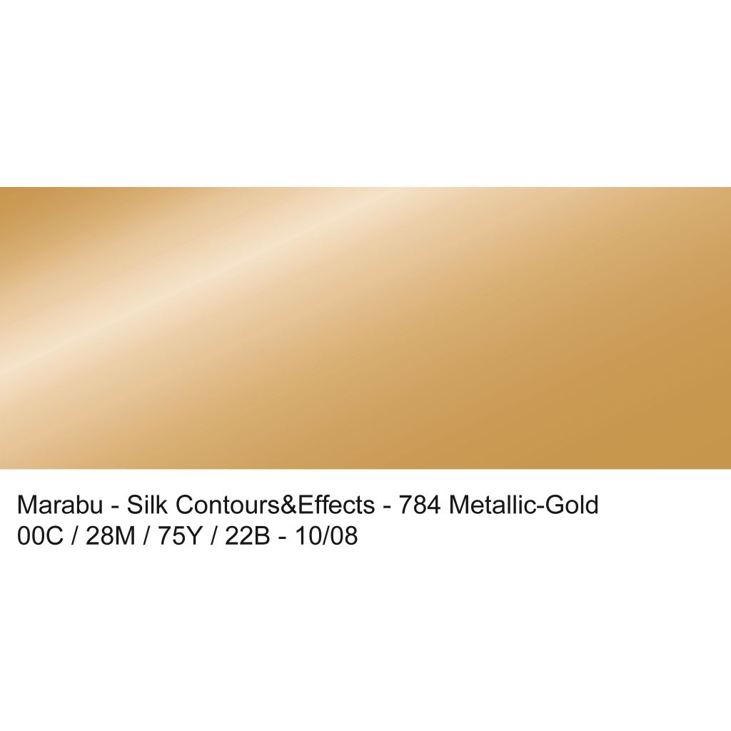 Marabu Contours & Effects - Water-Based Resist / Outliner - 50 ML Bottle - Metallic Gold (784)