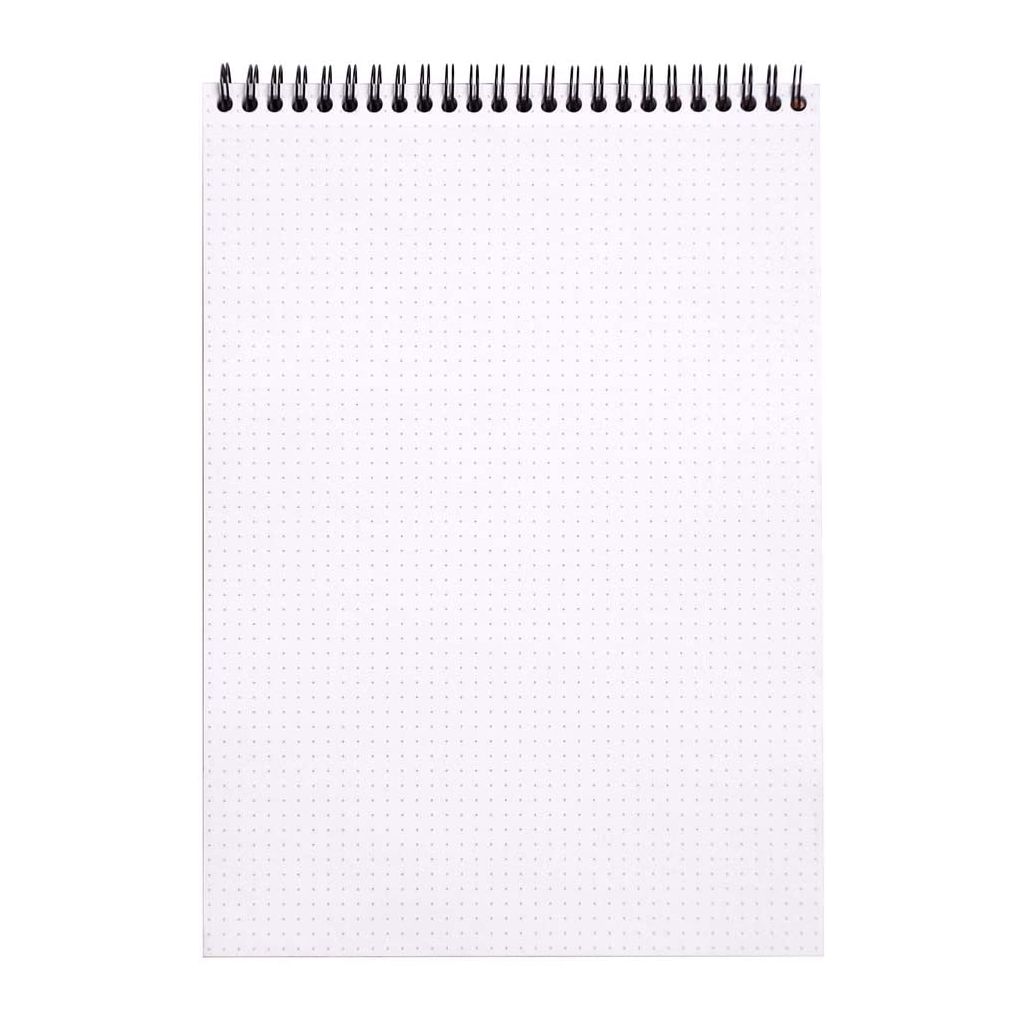 Rhodia - Classic Black - Wirebound - Dot Grid Notepad - A4 (210 mm x 297 mm or 8.3