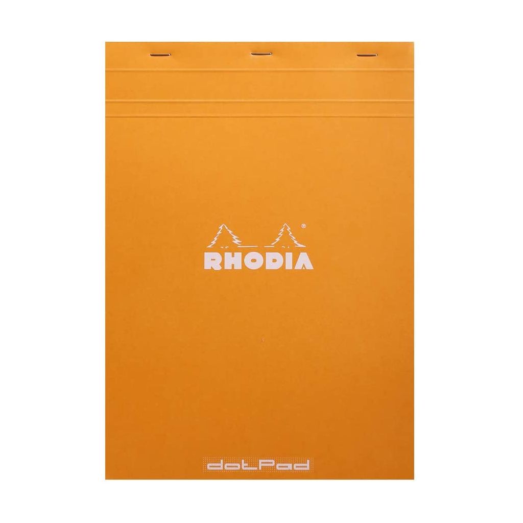 Rhodia - Basics Orange No. 18 - Stapled - Dot Grid Pad - A4 (210 mm x 297 mm or 8.3