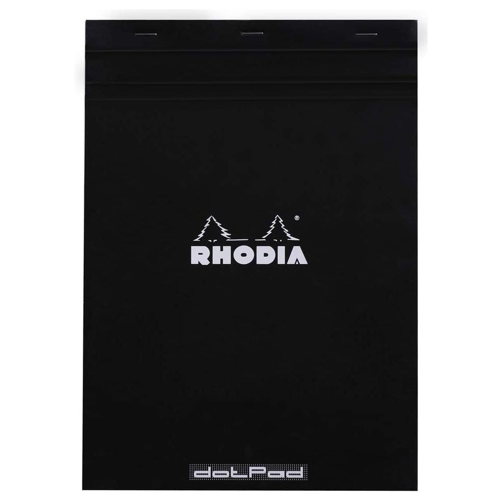 Rhodia - Basics Black No. 18 - Stapled - Dot Grid Pad - A4 (210 mm x 297 mm or 8.3