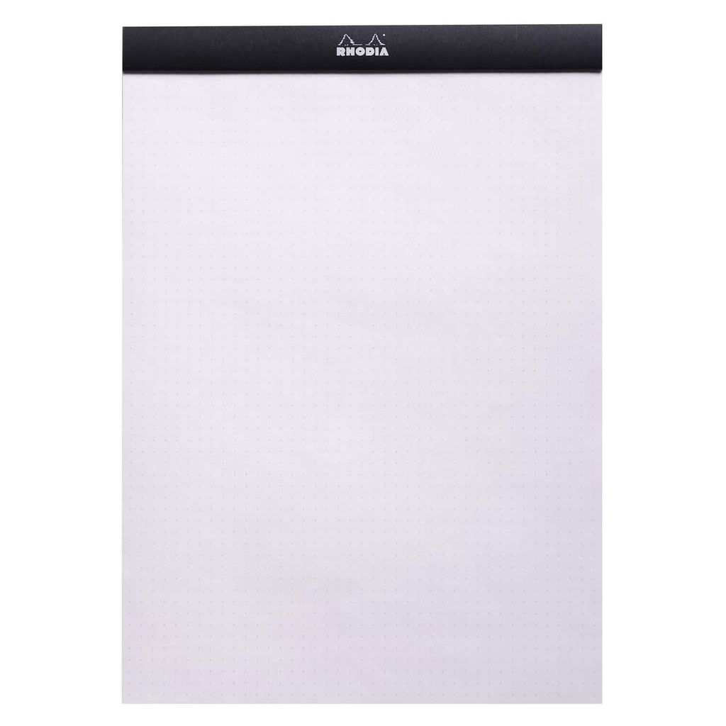 Rhodia - Basics Black No. 18 - Stapled - Dot Grid Pad - A4 (210 mm x 297 mm or 8.3