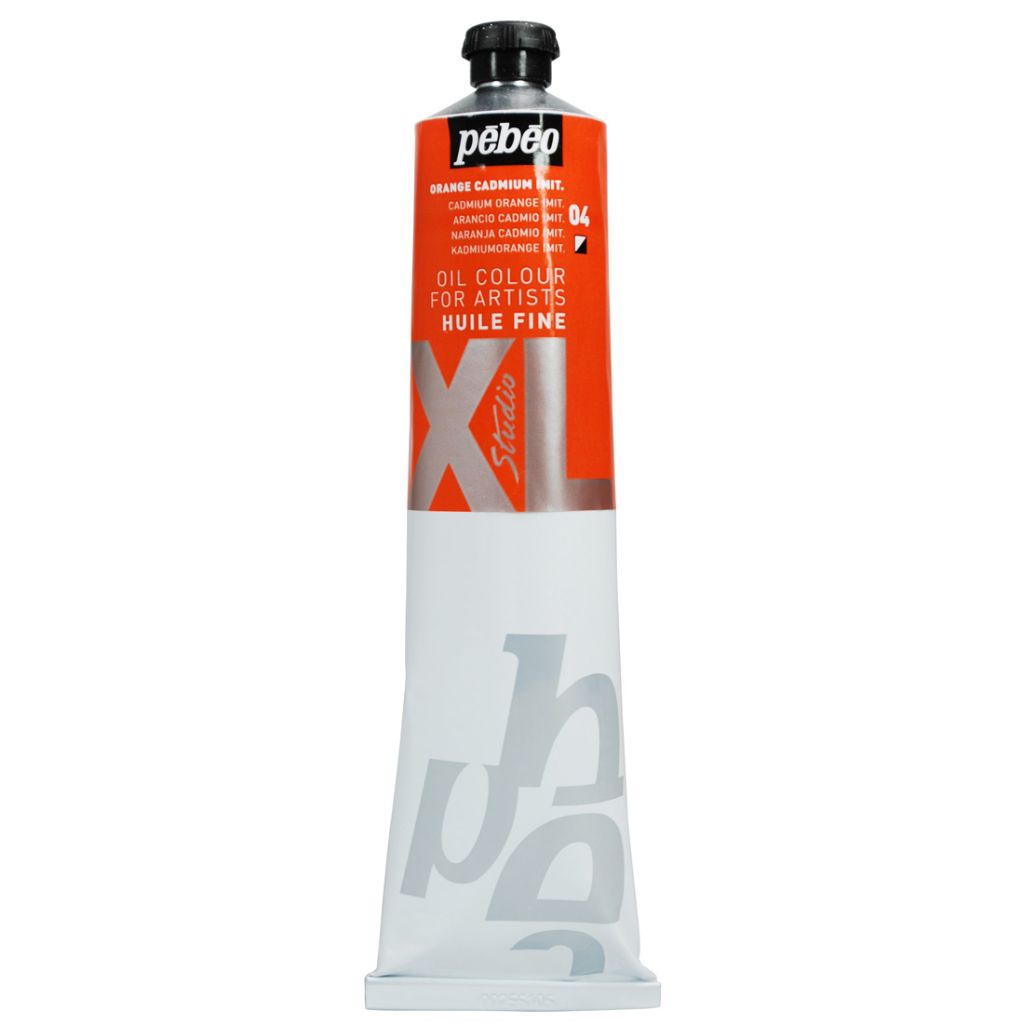 Pebeo Studio Fine XL Oil - Cadmium Orange Imit. (04) - Tube of 200 ML