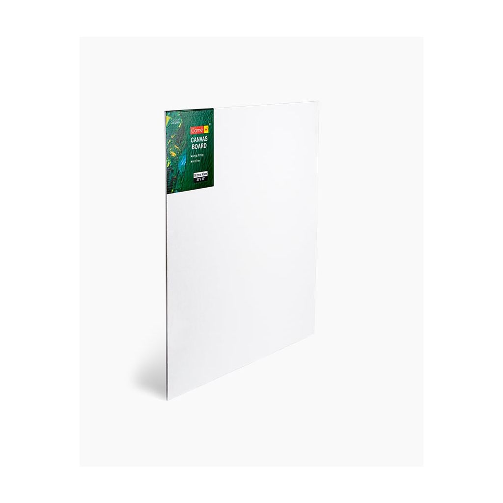 Camel Cotton Canvas Board Medium Grain - 36" x 36" Pack of 3| Art Lounge