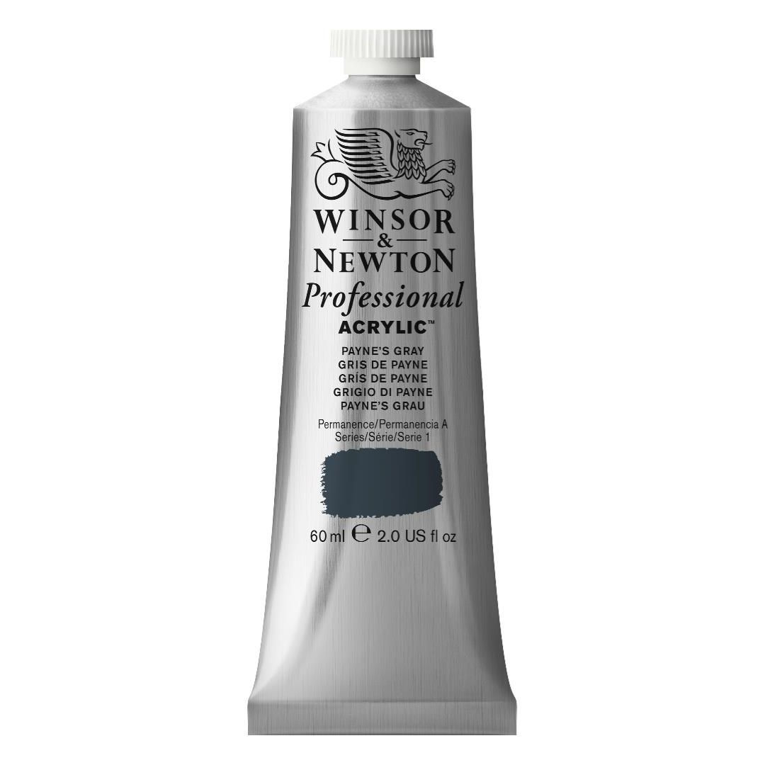 Winsor & Newton Professional Acrylic Colour - Tube of 60 ML - Payne's Gray (465)