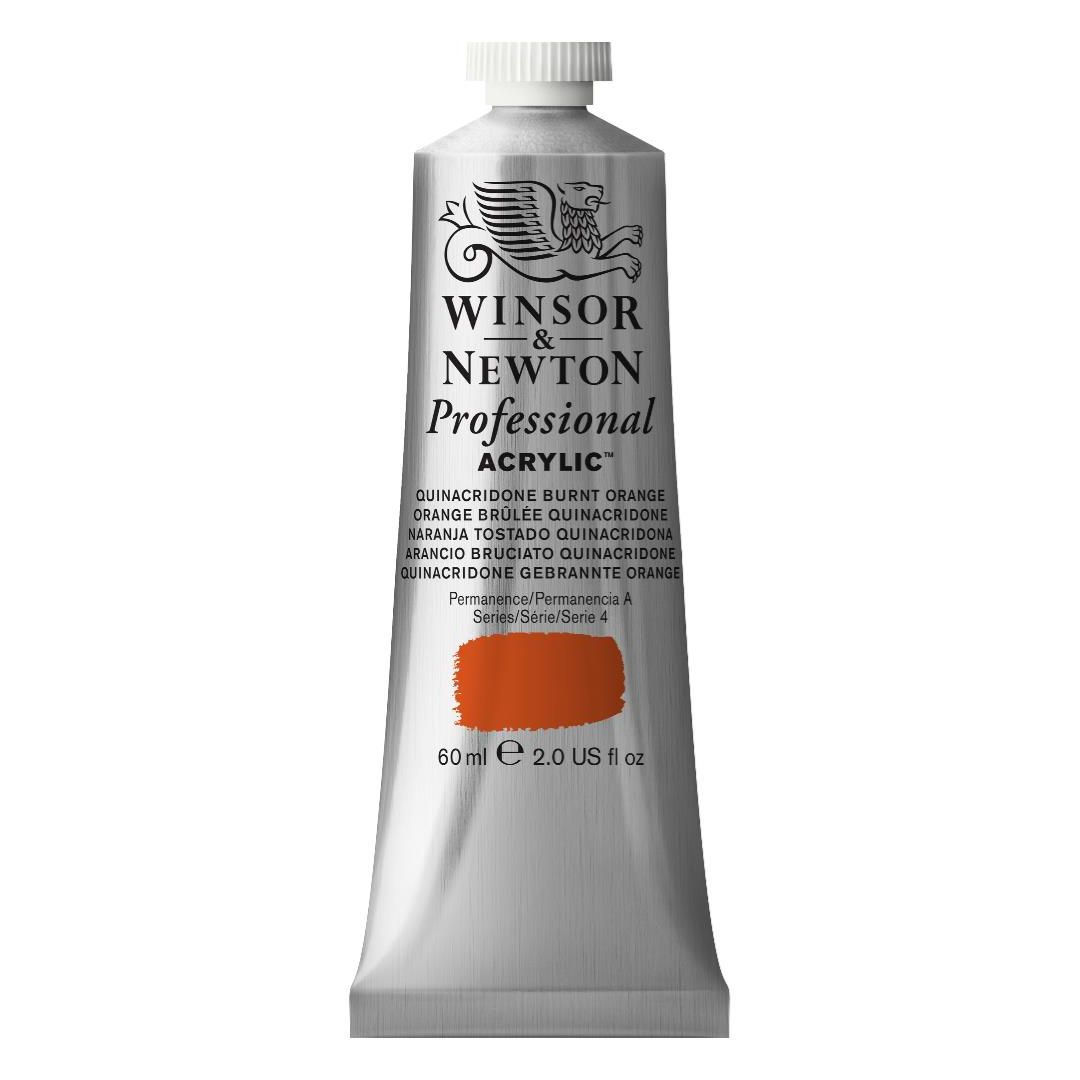 Winsor & Newton Professional Acrylic Colour - Tube of 60 ML - Quinacridone Burnt Orange (549)