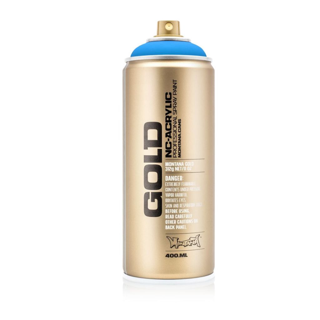 Montana Gold Acrylic Professional Spray Paint - 400 ML Can - Flame Blue (F 5000)