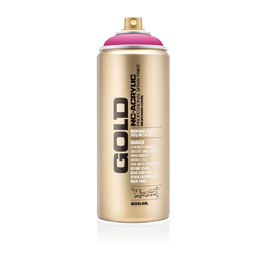 Montana Gold Acrylic Professional Spray Paint - 400 ML Can - Pink Pink (G 3130)