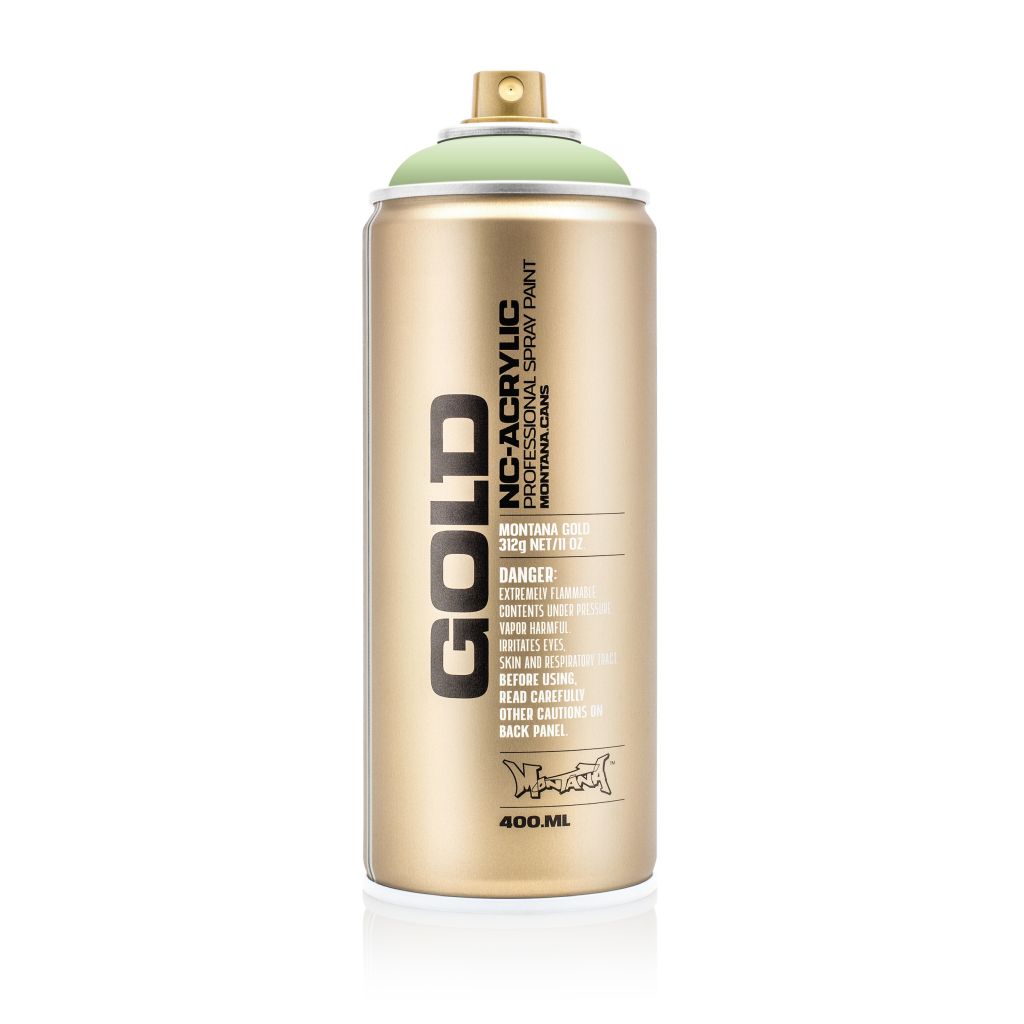 Montana Gold Acrylic Professional Spray Paint - 400 ML Can - Linden Green (G 6010)