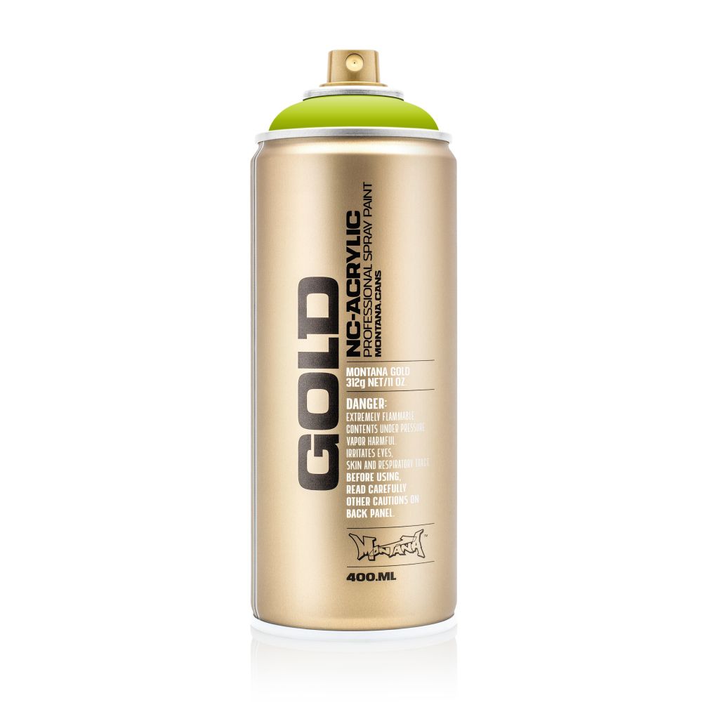 Montana Gold Acrylic Professional Spray Paint - 400 ML Can - Lime (G 6030)