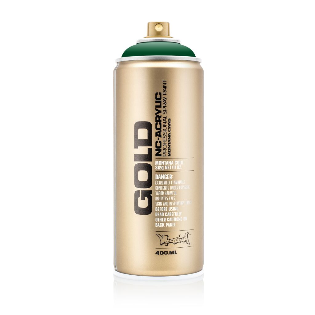 Montana Gold Acrylic Professional Spray Paint - 400 ML Can - Smaragd Green (G 6060)