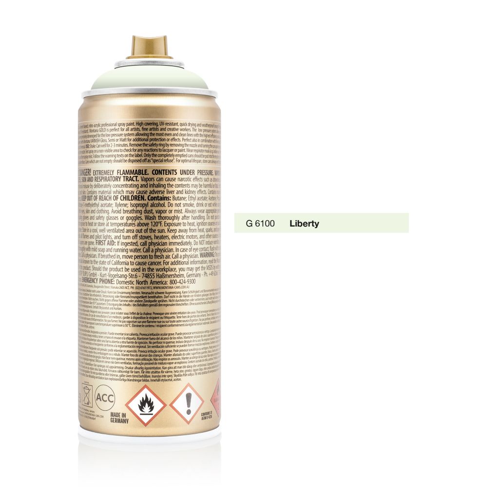 Montana Gold Acrylic Professional Spray Paint - 400 ML Can - Liberty (G 6100)