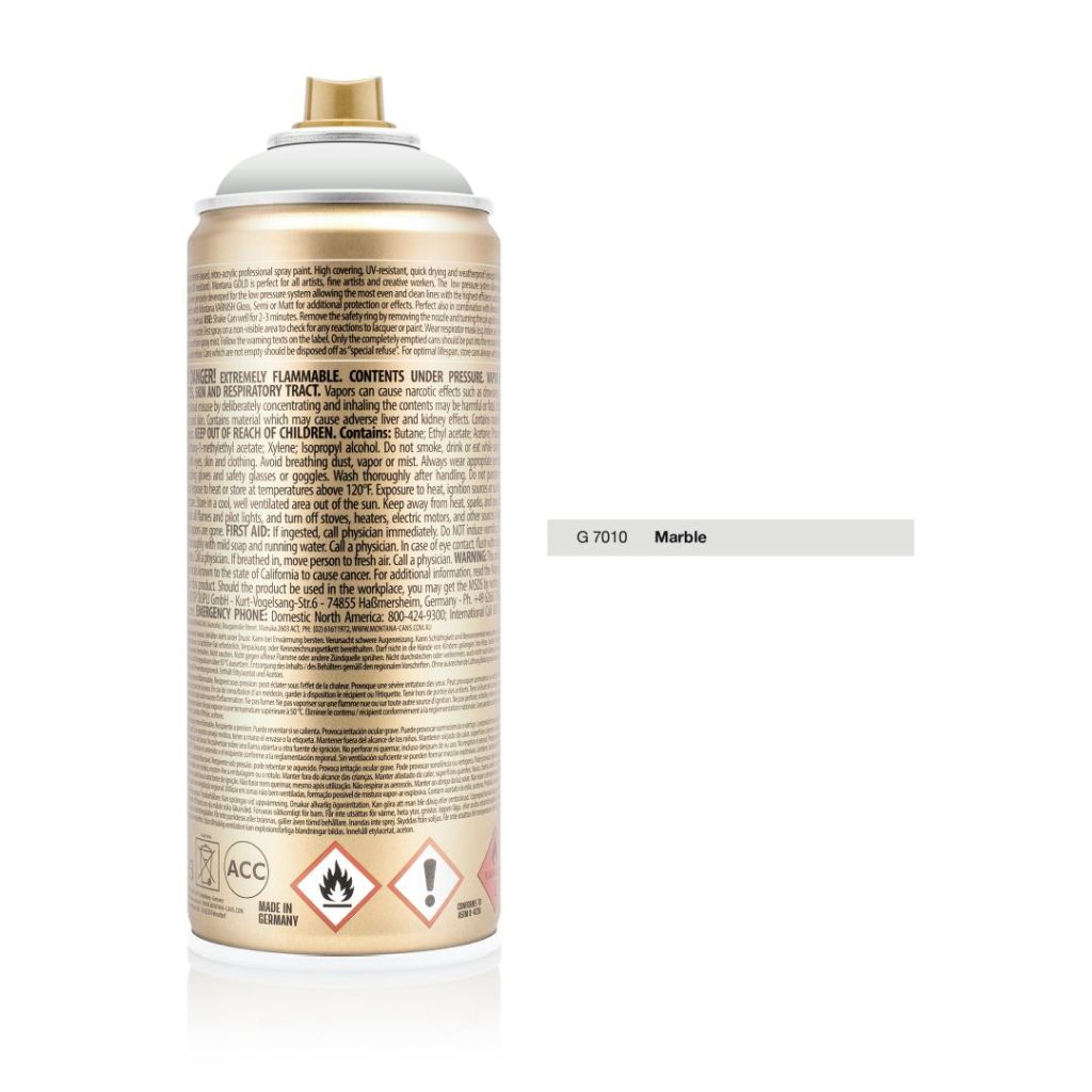 Montana Gold Acrylic Professional Spray Paint - 400 ML Can - Marble (G 7010)