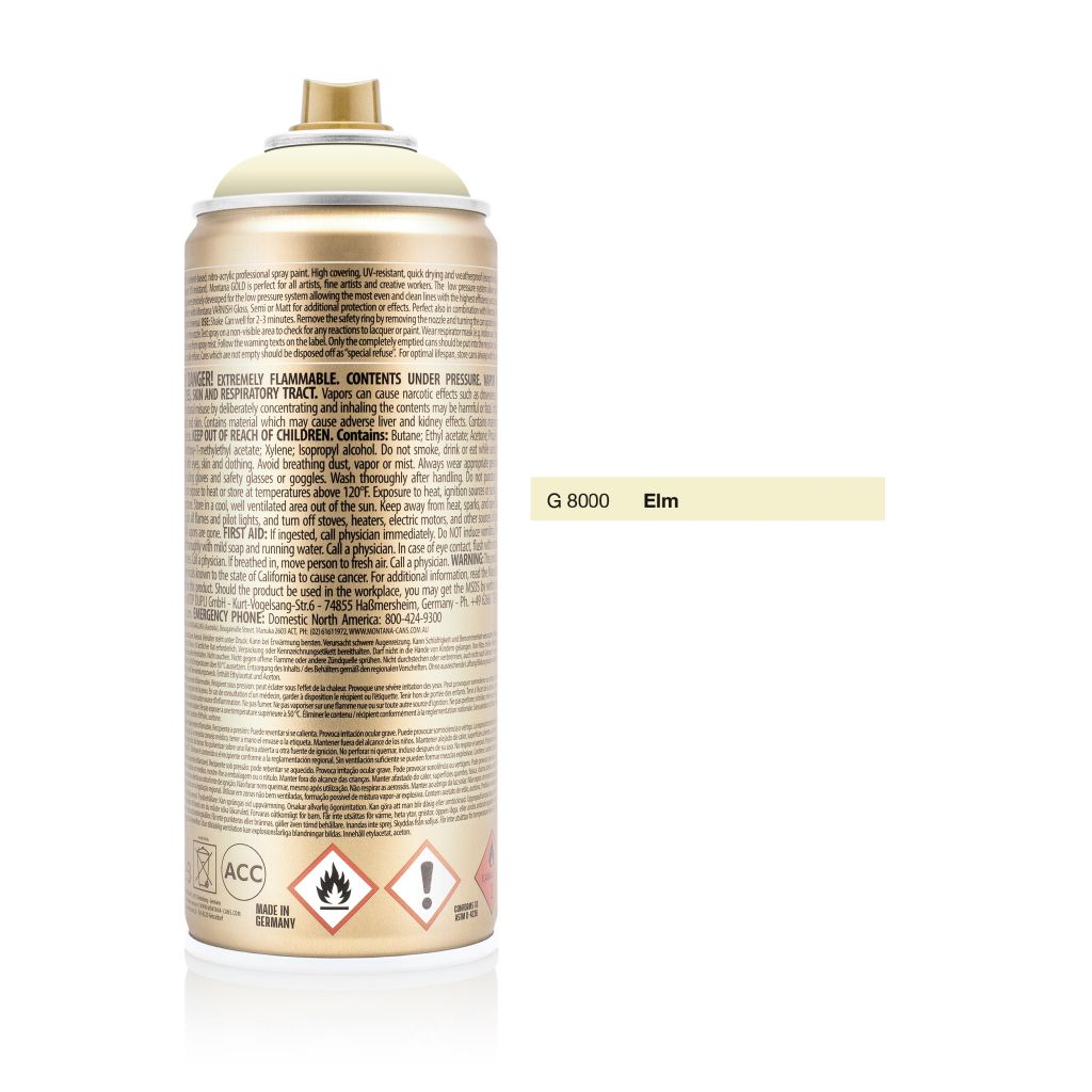 Montana Gold Acrylic Professional Spray Paint - 400 ML Can - Elm (G 8000)