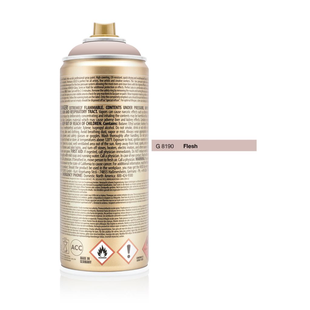 Montana Gold Acrylic Professional Spray Paint - 400 ML Can - Flesh (G 8190)