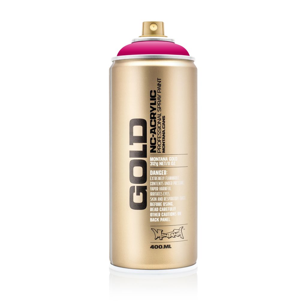 Montana Gold Acrylic Professional Spray Paint - 400 ML Can - 100% Magenta (P 3000)