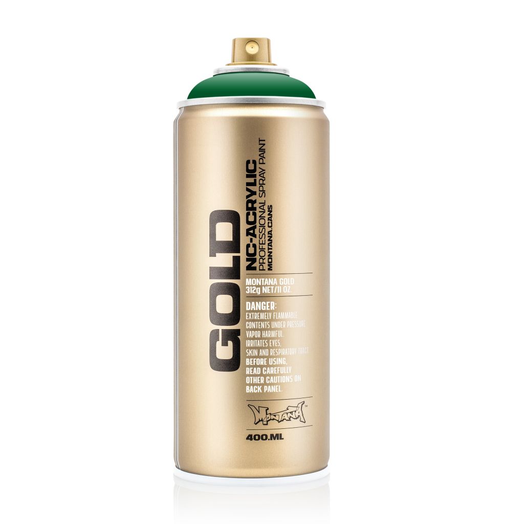 Montana Gold Acrylic Professional Spray Paint - 400 ML Can - Shock Green (S 6020)