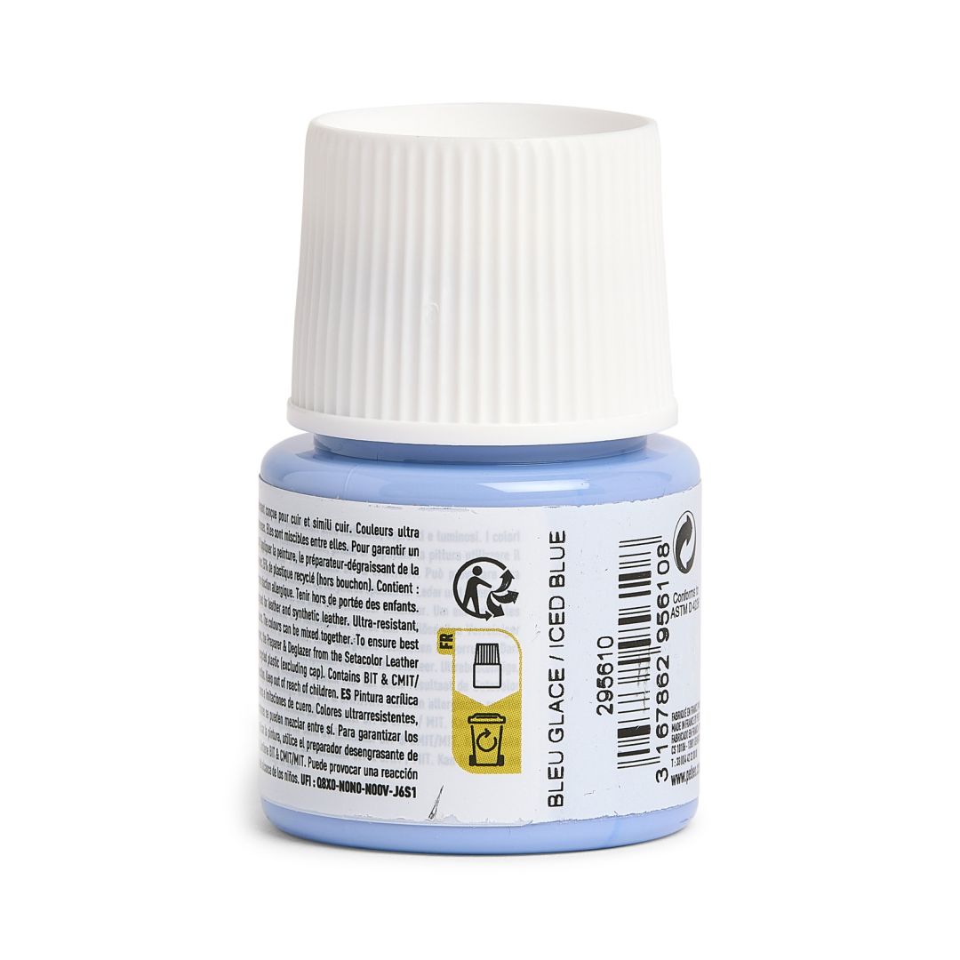 Pebeo Setacolour Leather Paint - 45 ml Bottle - Iced Blue (10)