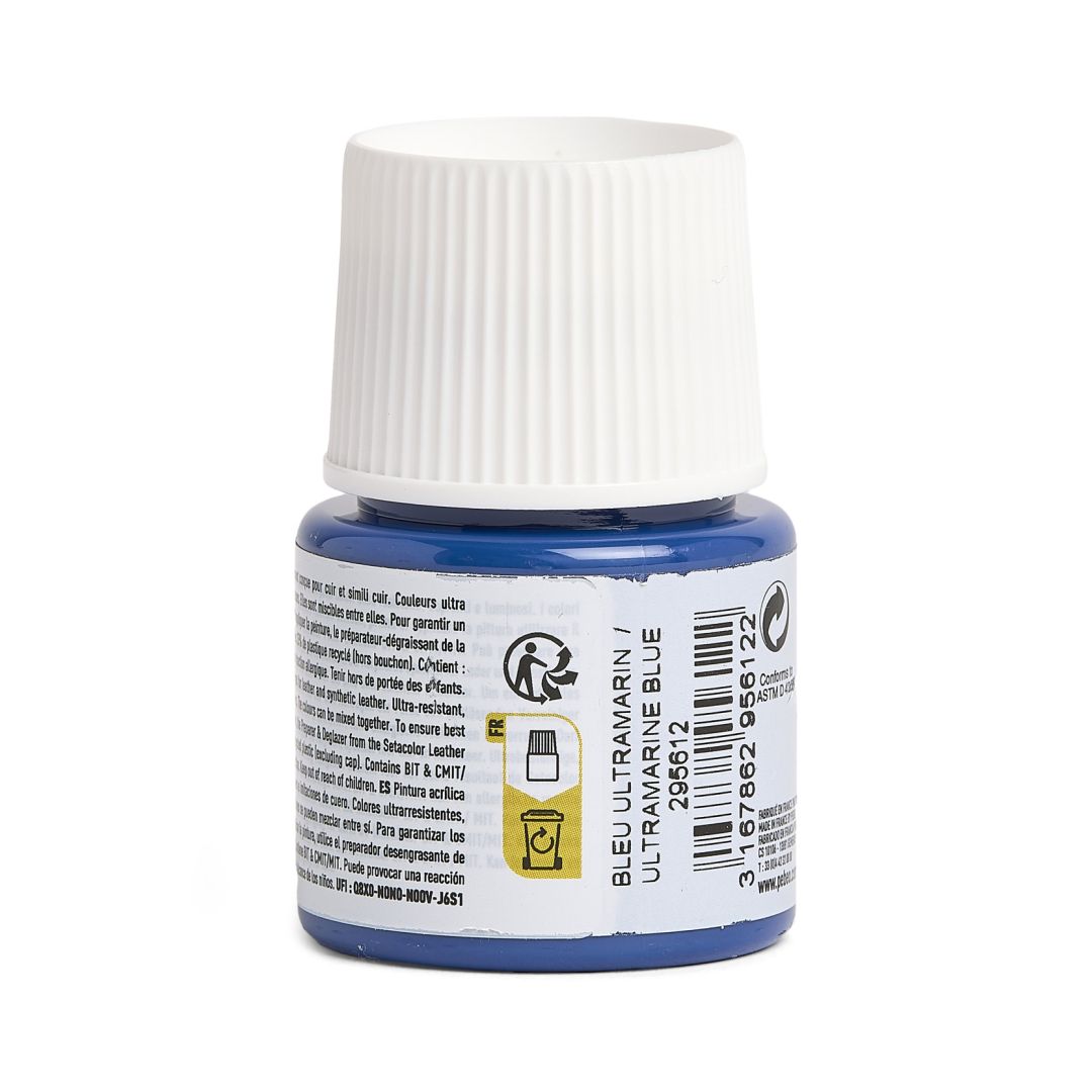 Pebeo Setacolour Leather Paint - 45 ml Bottle - Ultramarine Blue (12)