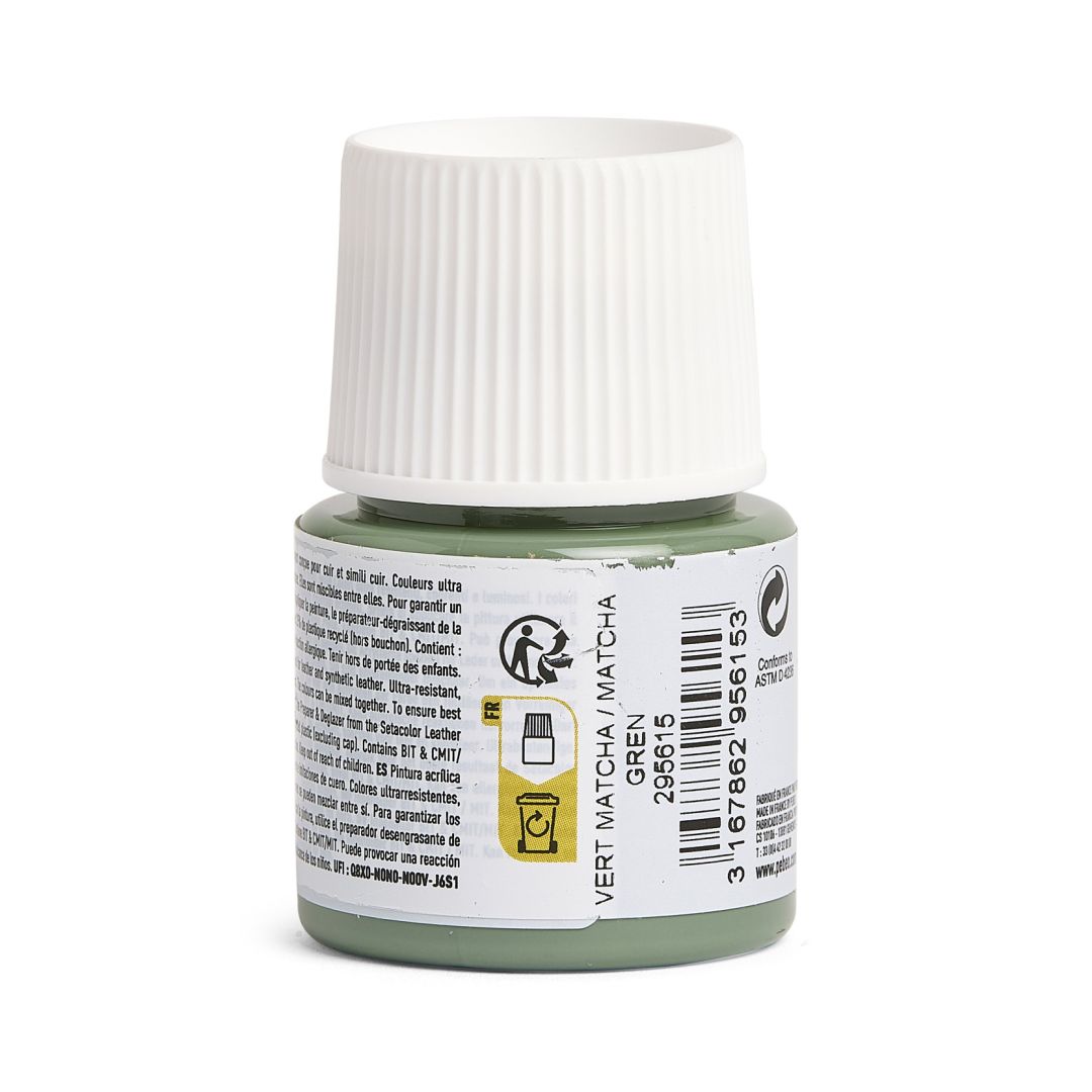 Pebeo Setacolour Leather Paint - 45 ml Bottle - Matcha Green (15)