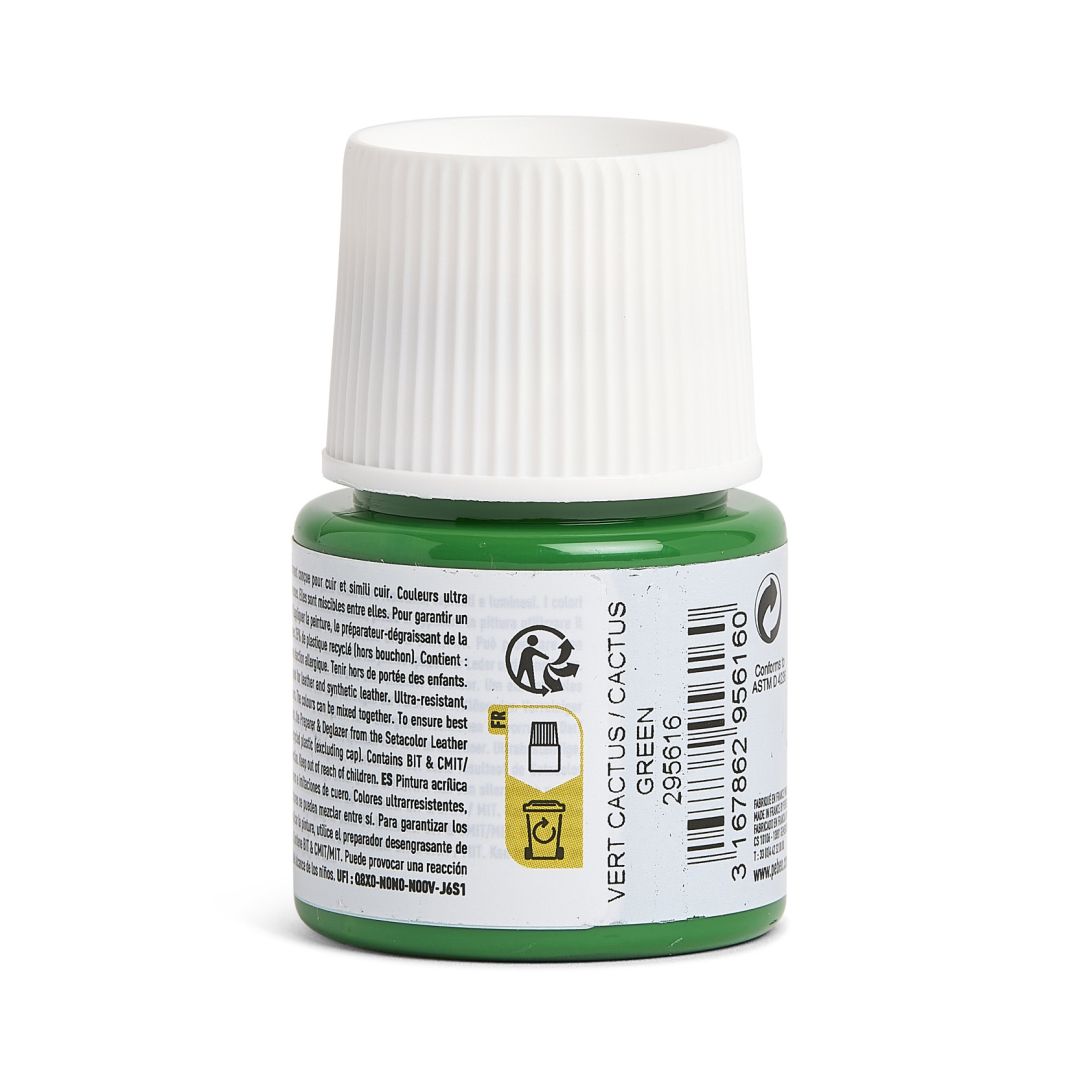 Pebeo Setacolour Leather Paint - 45 ml Bottle - Cactus Green (16)