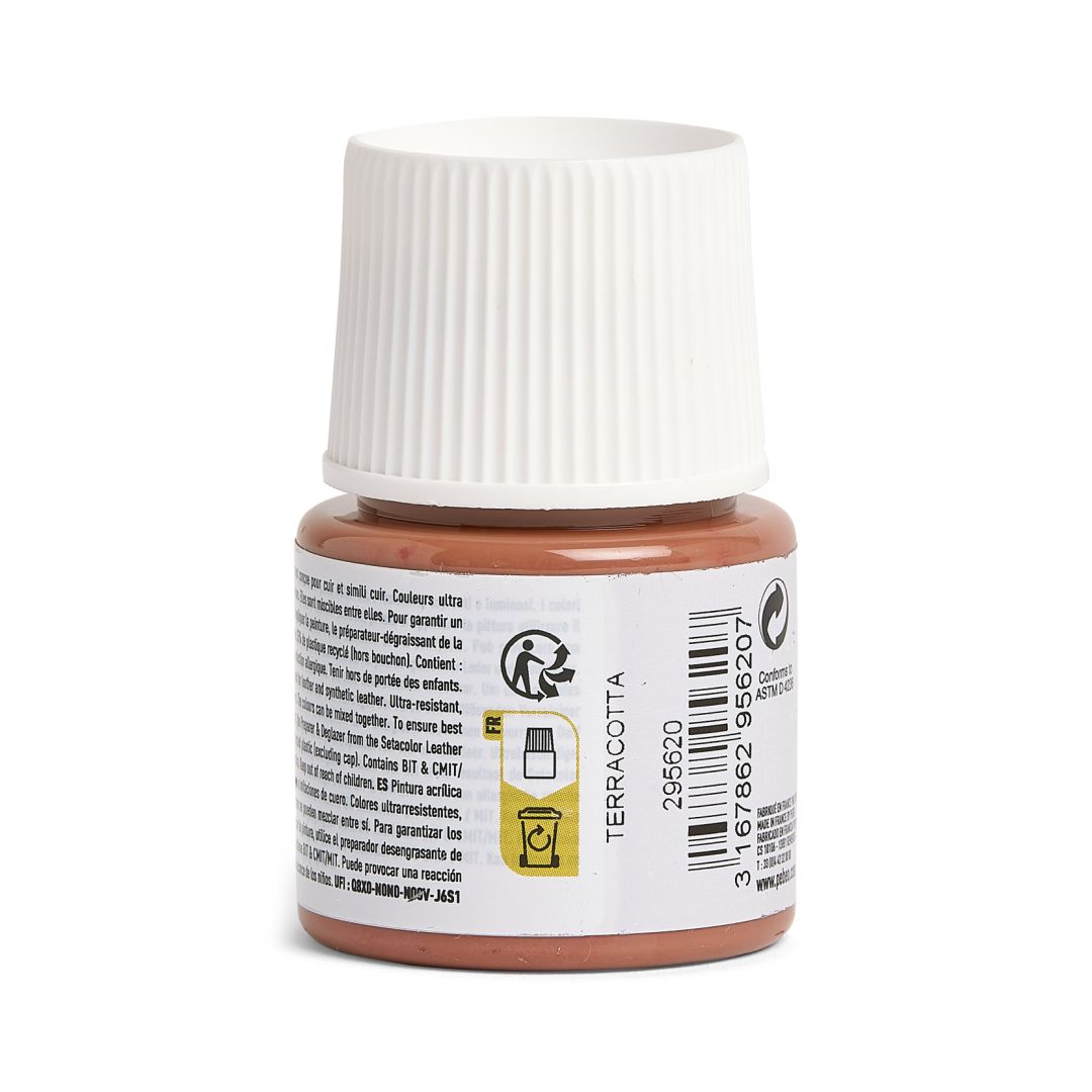 Pebeo Setacolour Leather Paint - 45 ml Bottle - Terracotta (20)