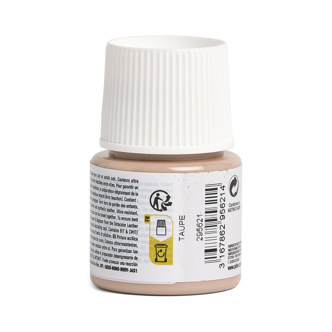 Pebeo Setacolour Leather Paint - 45 ml Bottle - Taupe (21)