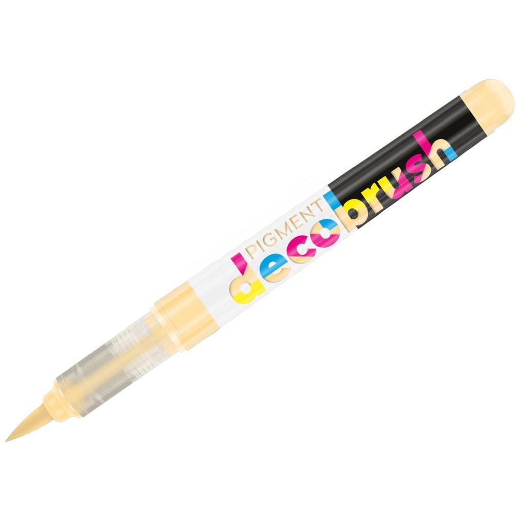 Karin Pigment DecoBrush Acrylic Marker - Brush Tip - Almond (155U)