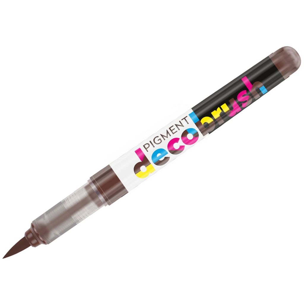 Karin Pigment DecoBrush Acrylic Marker - Brush Tip - Cocoa (1817U)