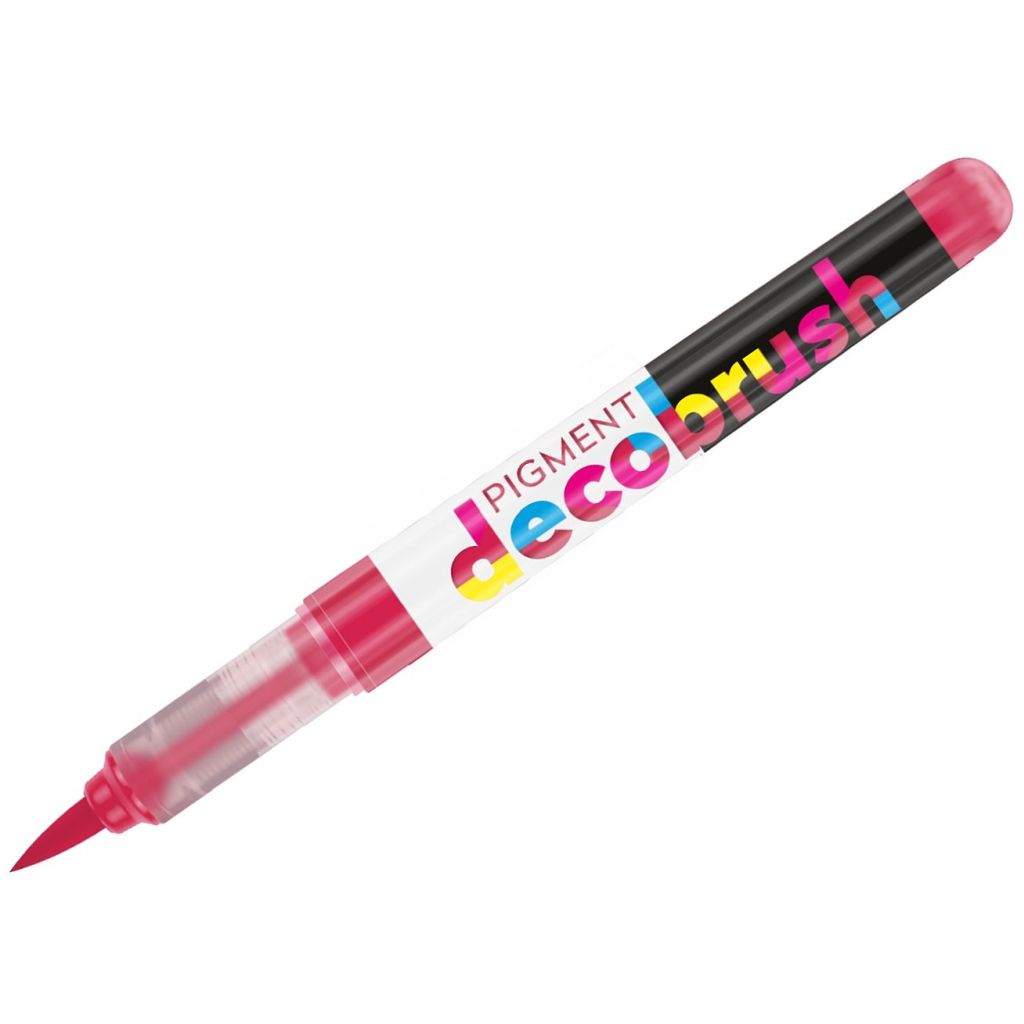 Karin Pigment DecoBrush Acrylic Marker - Brush Tip - Magenta Red (213U)