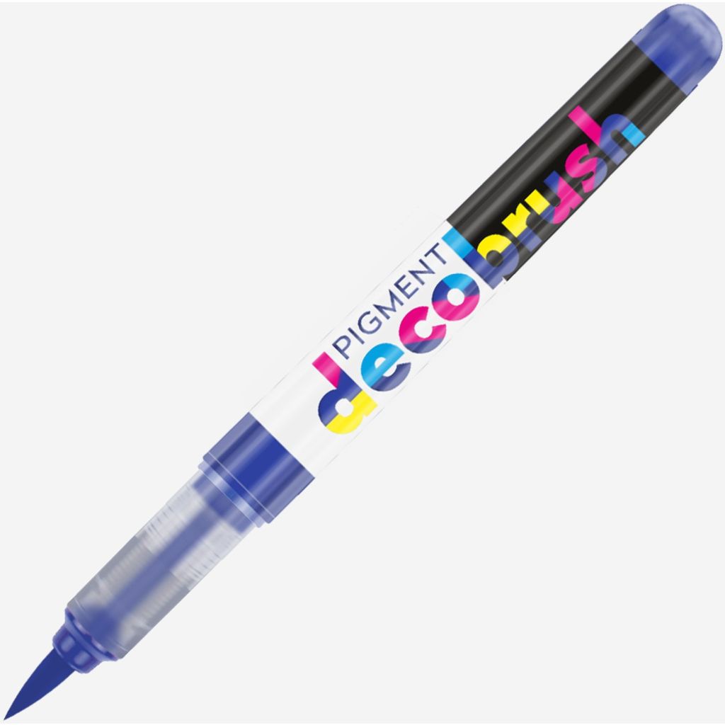 Karin Pigment DecoBrush Acrylic Marker - Brush Tip - Royal Blue (2728U)