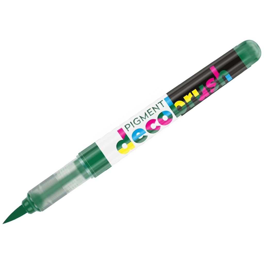 Karin Pigment DecoBrush Acrylic Marker - Brush Tip - Lush Green (3285U)