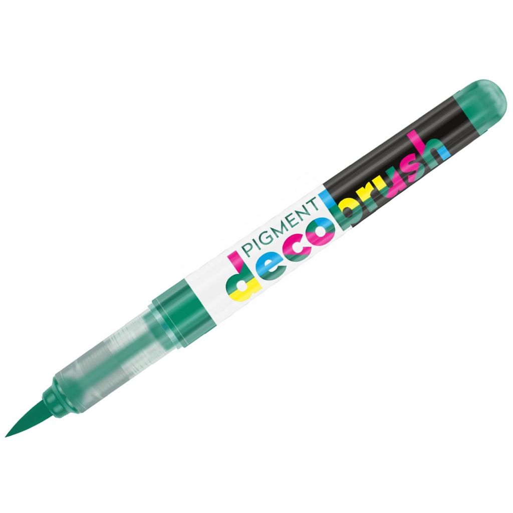 Karin Pigment DecoBrush Acrylic Marker - Brush Tip - Ocean Teal (340U)